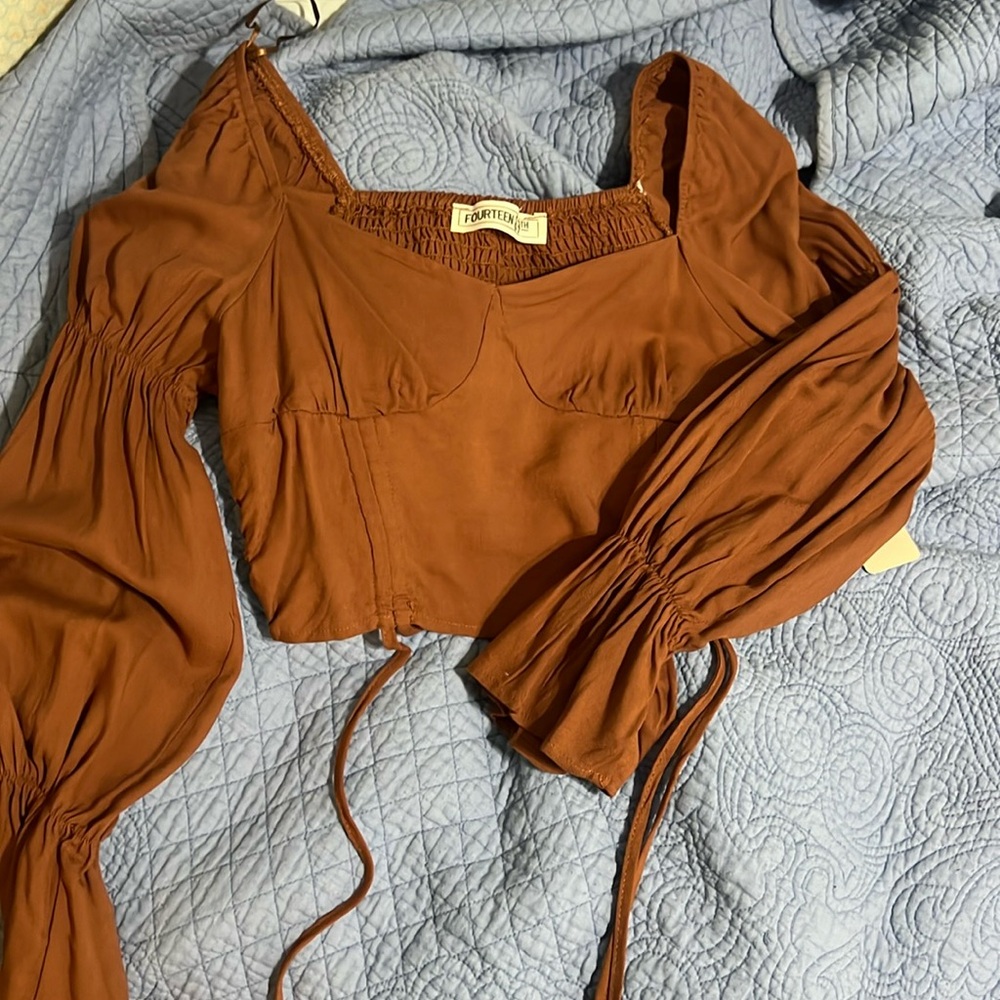 Cute cropped dress top
